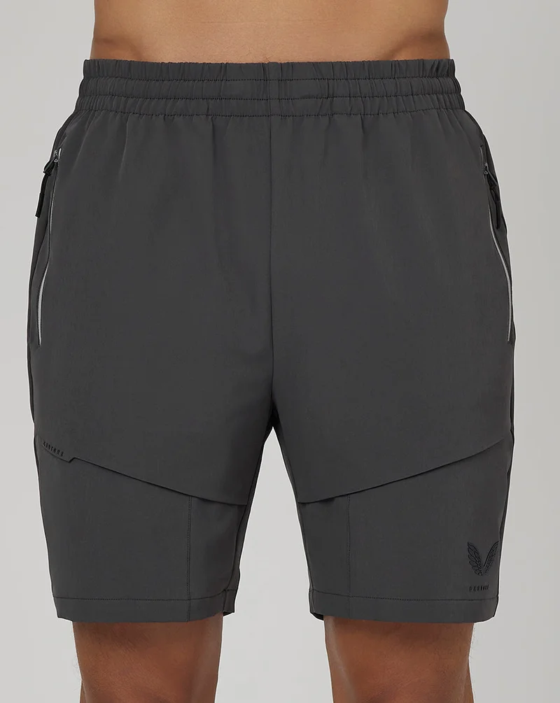 كاستور Castore Men’s Flex Woven Cargo Shorts - Gunmetal, Versatile Cargo Shorts for Men